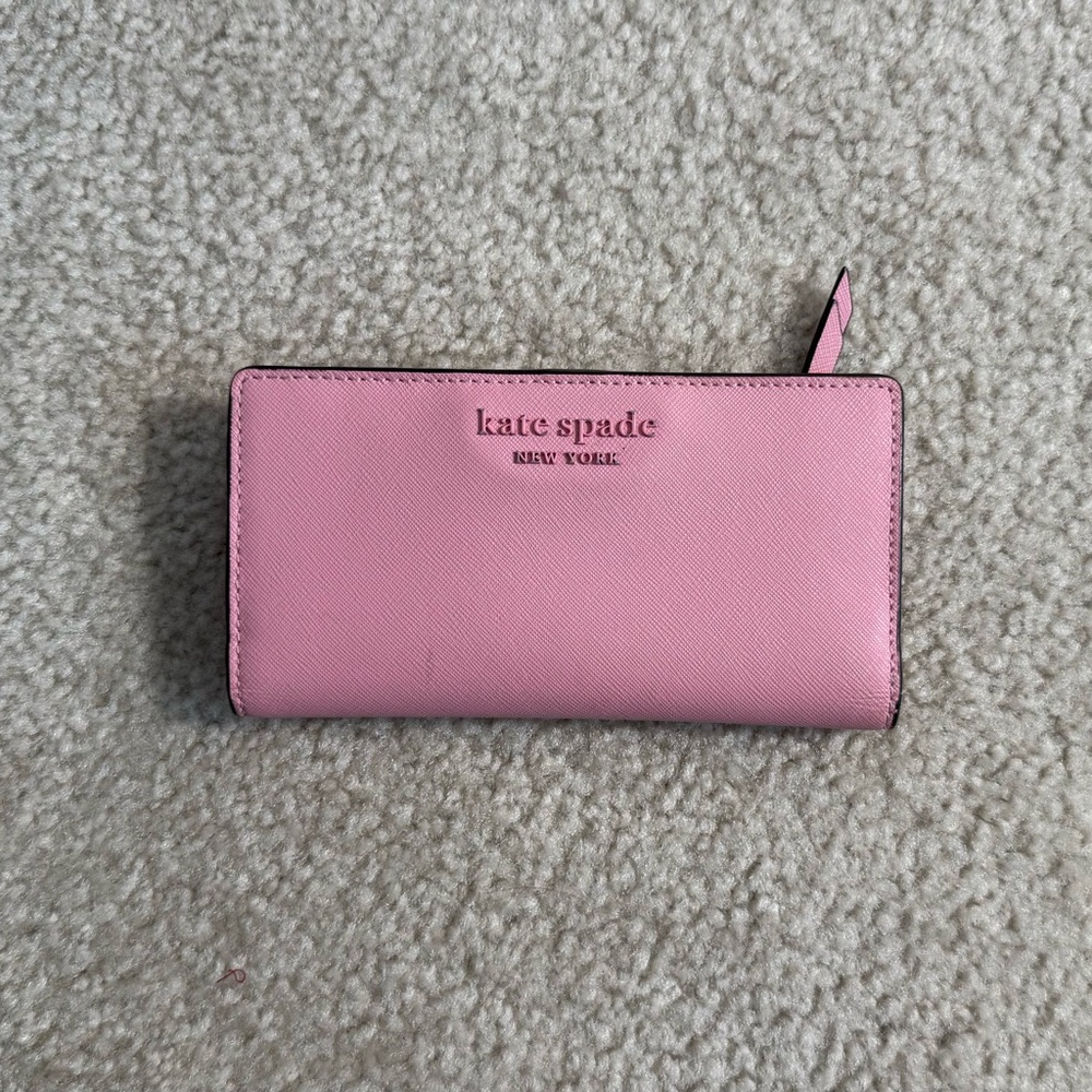 Kate Spade Pink Saffiano Leather Wallet